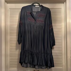 NWT Stevie sister, mod goddess denim dress size L